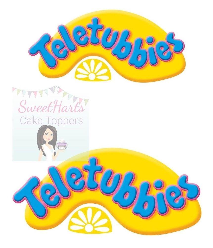 Teletubbies Logo - TELETUBBIES LOGO CAKE TOPPER X2 EDIBLE ICING PRINT CAKE DECORATIONS ...