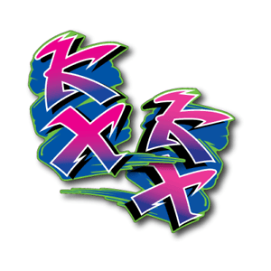 KX Logo - 1991 Kawasaki KX 125 Shroud Decals Graphics Die Cut | eBay