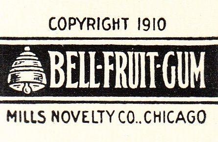 1900s Logo - Bell Fruit Gum Company Logo, Early 1900s