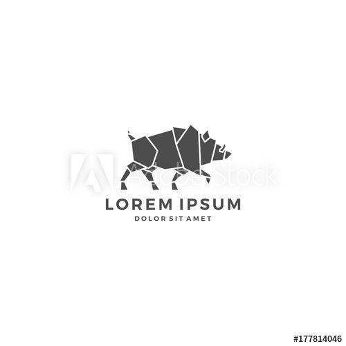 Warthog Logo - boar pig hog warthog logo - Buy this stock vector and explore ...