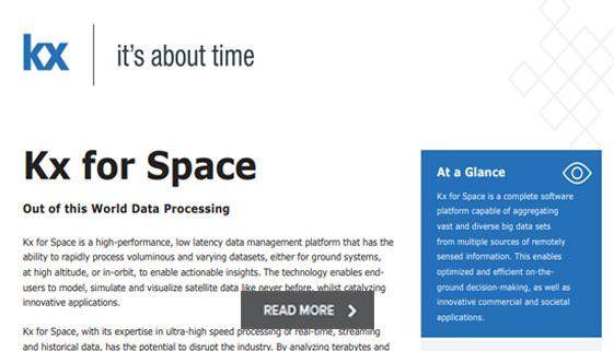 KX Logo - Transform Space Data into Commercially Viable Information. Kx for Space