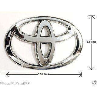 Innova Logo - Buy LOGO T MONOGRAM EMBLEM CHROME 12.8cm TOYOTA INNOVA FORTUNER LAND ...