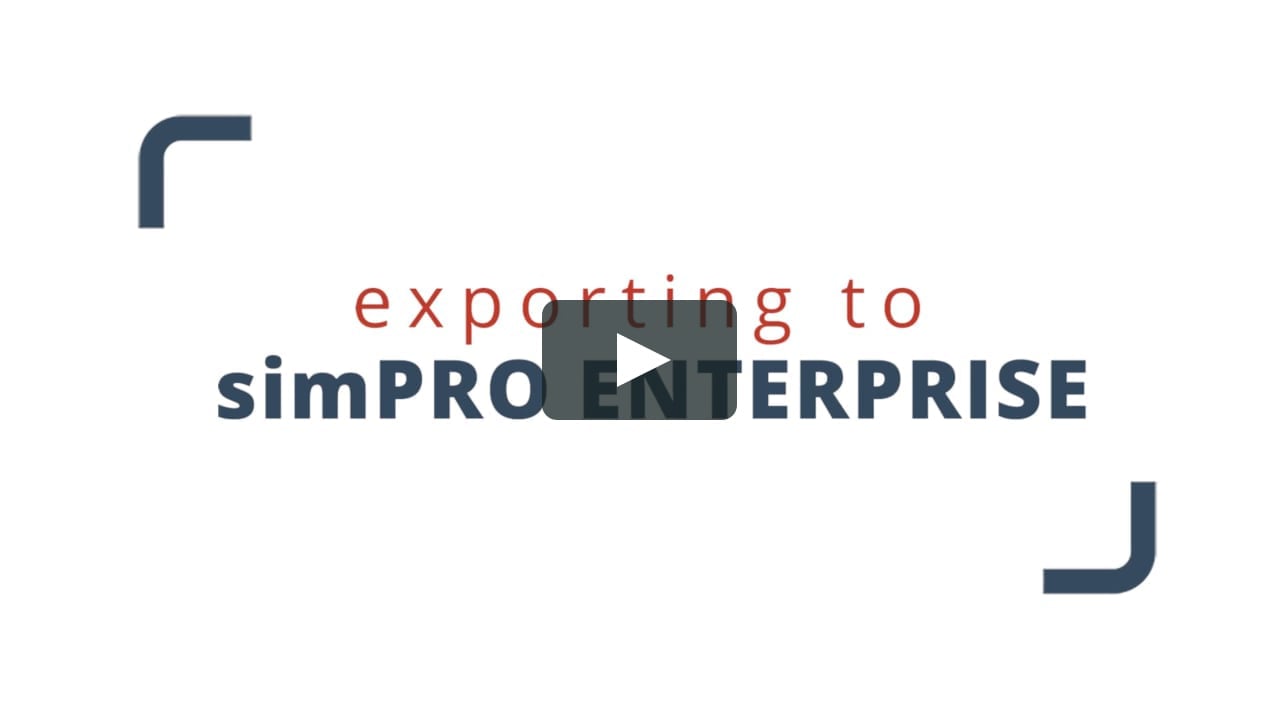 Simpro Logo - Groundplan - Exporting to simPRO Enterprise on Vimeo