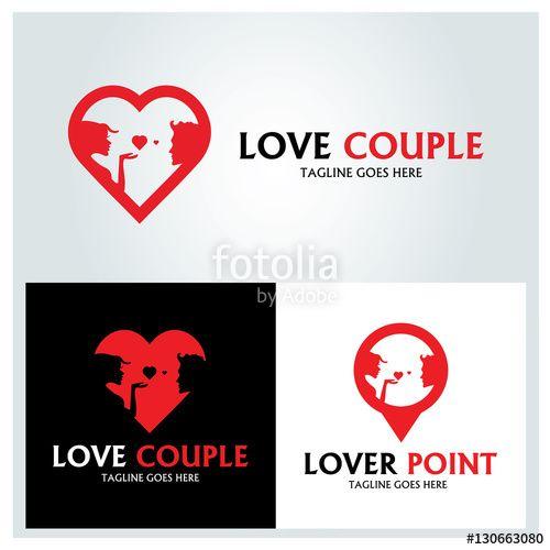 Couple Logo - couple logo design love couple logo design template love point logo ...