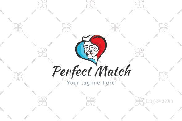 Couple Logo - Perfect Match - Matrimony Couple Logo Template
