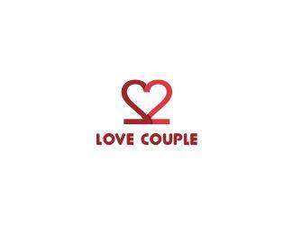 Couple Logo - Love couple Designed