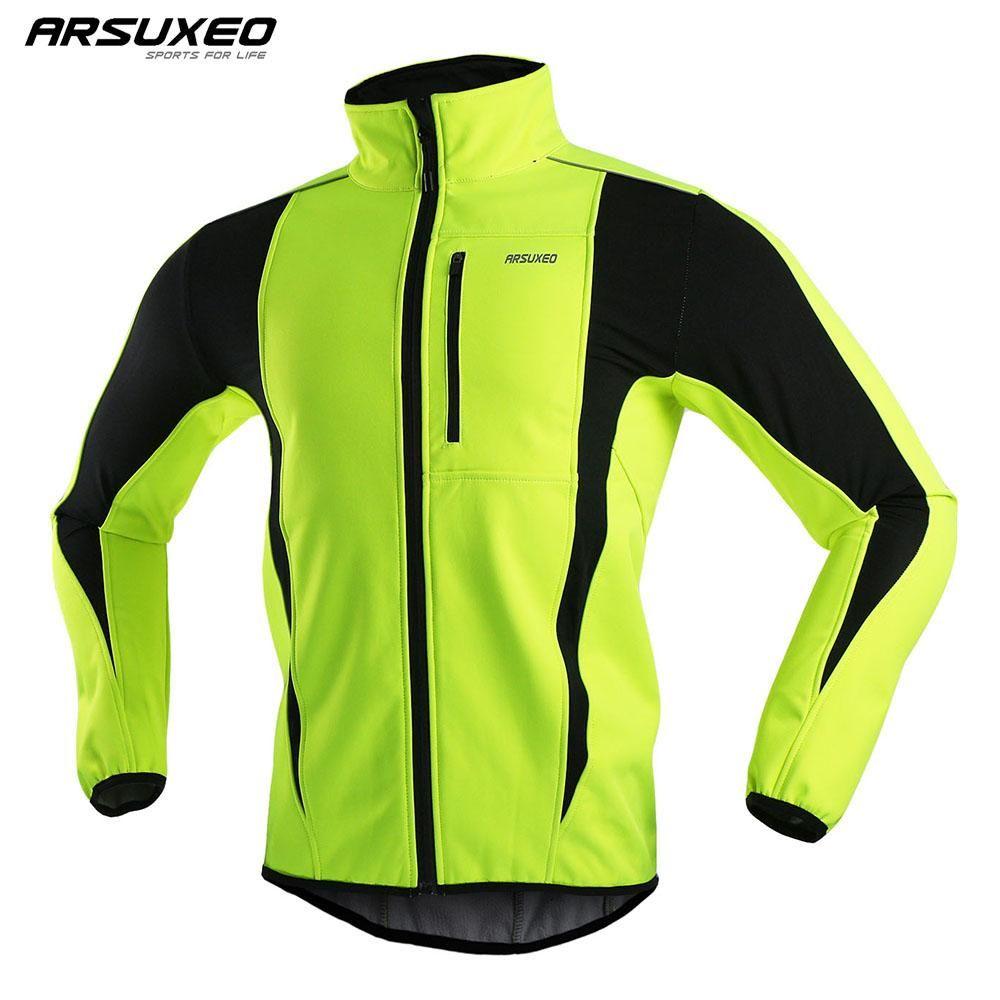 Arsuxeo Logo - ARSUXEO 2017 Thermal Cycling Jacket Winter Warm Up Bicycle Clothing ...