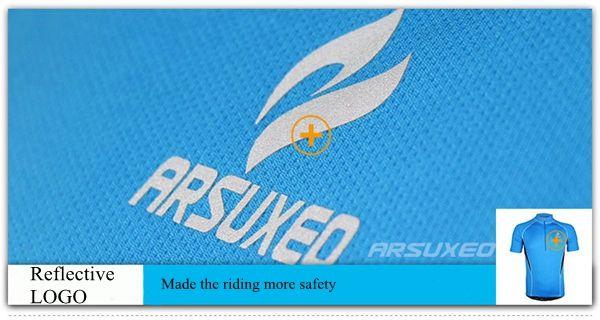 Arsuxeo Logo - arsuxeo men's short sleeve cycling jersey bike bicycle jersey ...