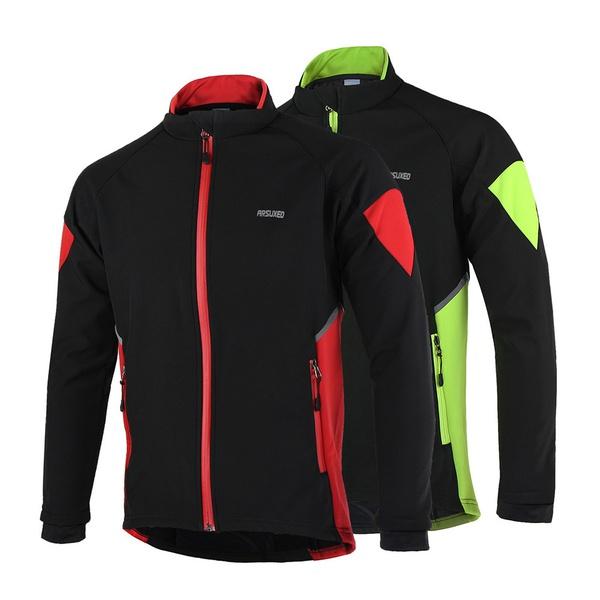 Arsuxeo Logo - New Mens ARSUXEO Thermal Cycling Jacket Winter Warm Up Bicycle ...