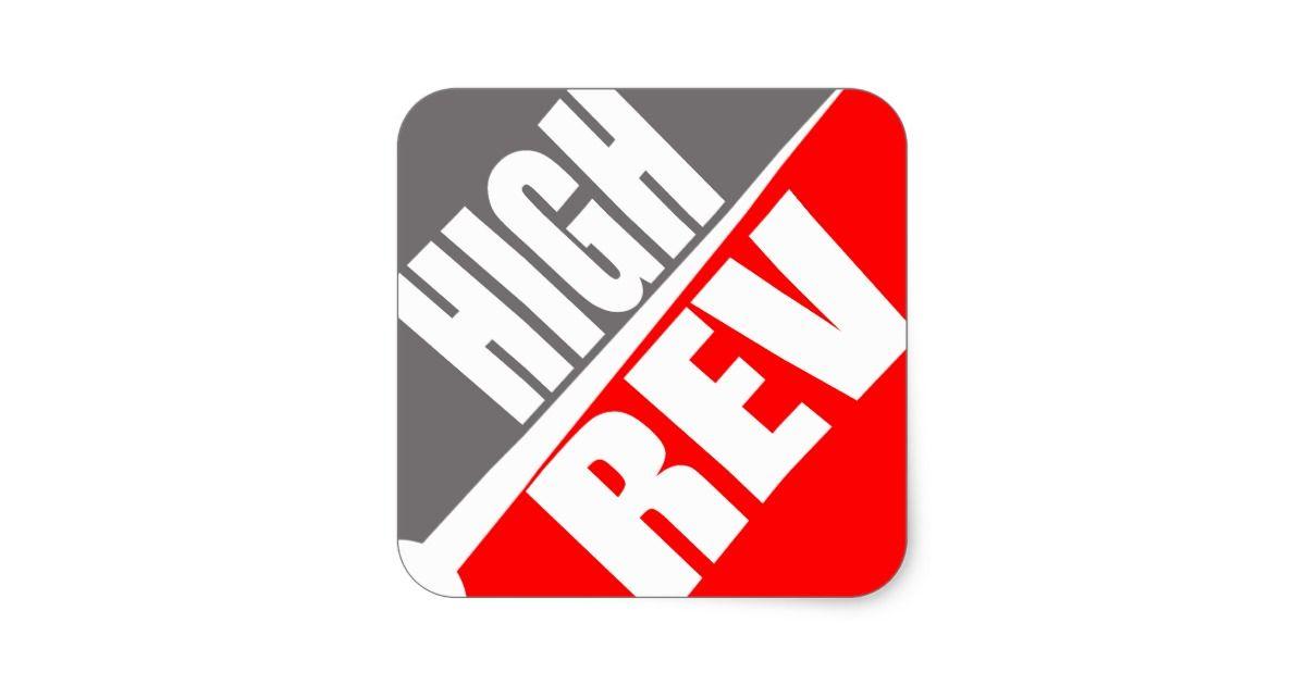 Rev Logo - High Rev Logo Sticker. Zazzle.co.uk