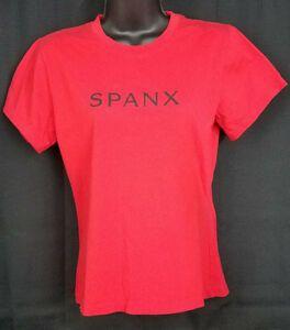 Spanx Logo - Large Spanx Brand Logo T-Shirt Red Short Sleeve T-shirt | eBay
