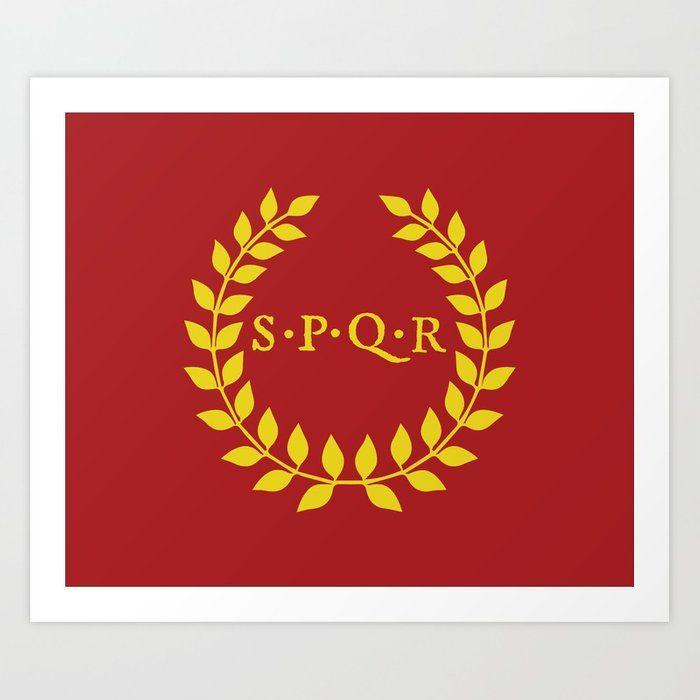 SPQR Logo - SPQR logo Art Print