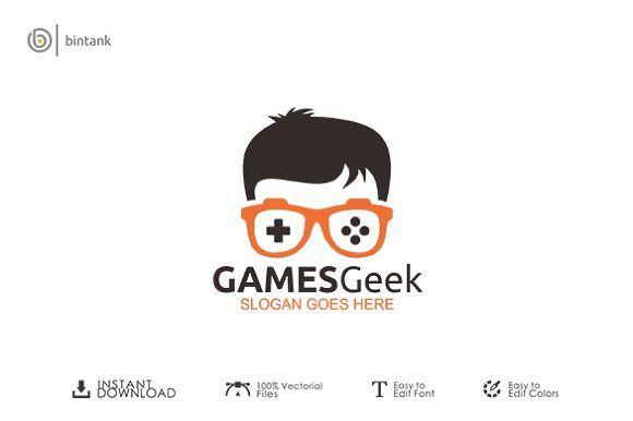 Geek Logo - Games Geek Logo