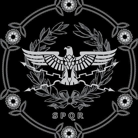 SPQR Logo - The Roman Empire - Aquila Eagle SPQR Emblem | The Roman Empire ...