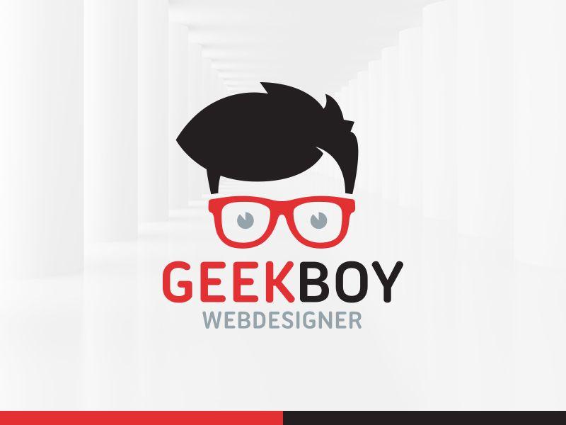 Geek Logo - Geek Boy Logo Template
