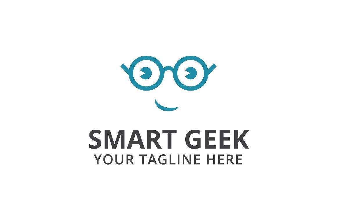 Geek Logo - Smart Geek Logo Template