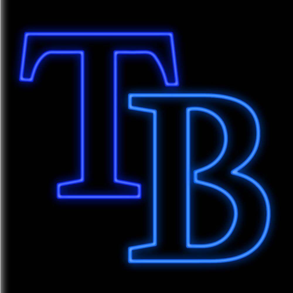 TB Logo - Tampa Bay Rays TB Logo MLB Neon Sign