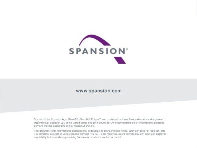 Spansion Logo - Spansion HyperRam presentation