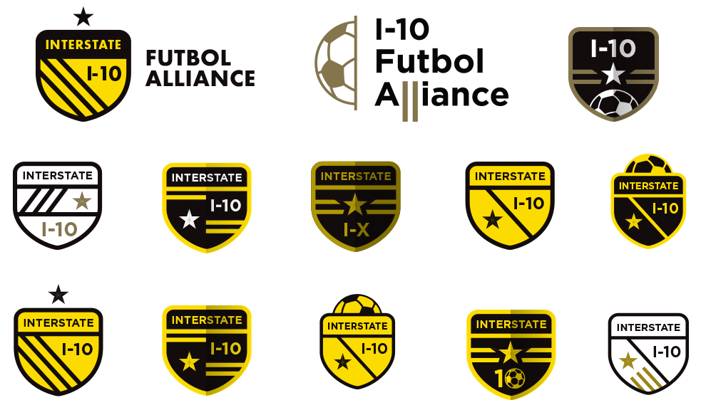 I-10 Logo - Custom Soccer Crest Design Process. Soccer Crest Design Rationale