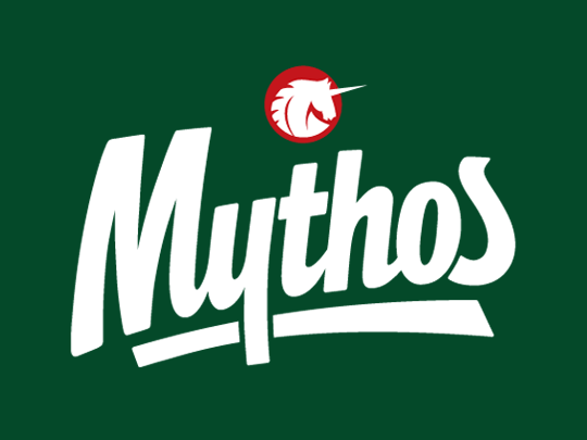 Mythos Logo - Grieks Bier Mythos. Rigakis B.V