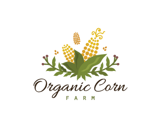 Corn Logo - Organic Corn Farm Designed by dalia | BrandCrowd