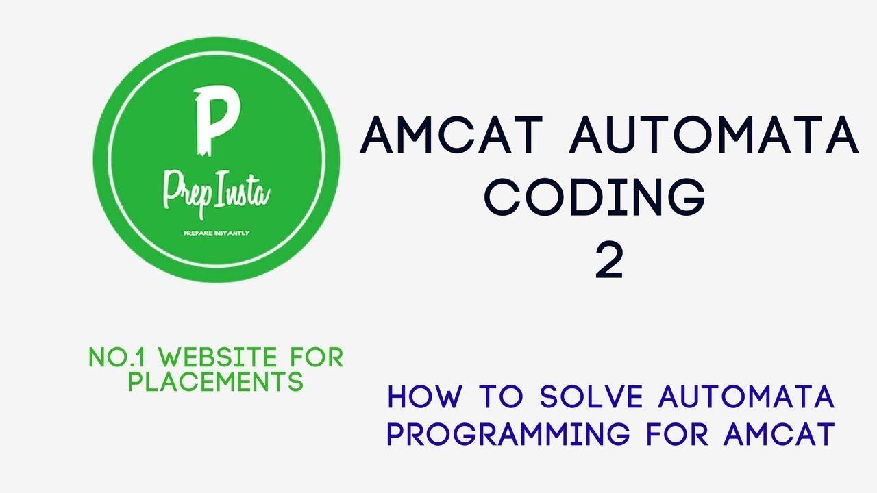 Amcats Logo - AMCAT Coding Section Pattern Program Preparation - 2 - YouTube