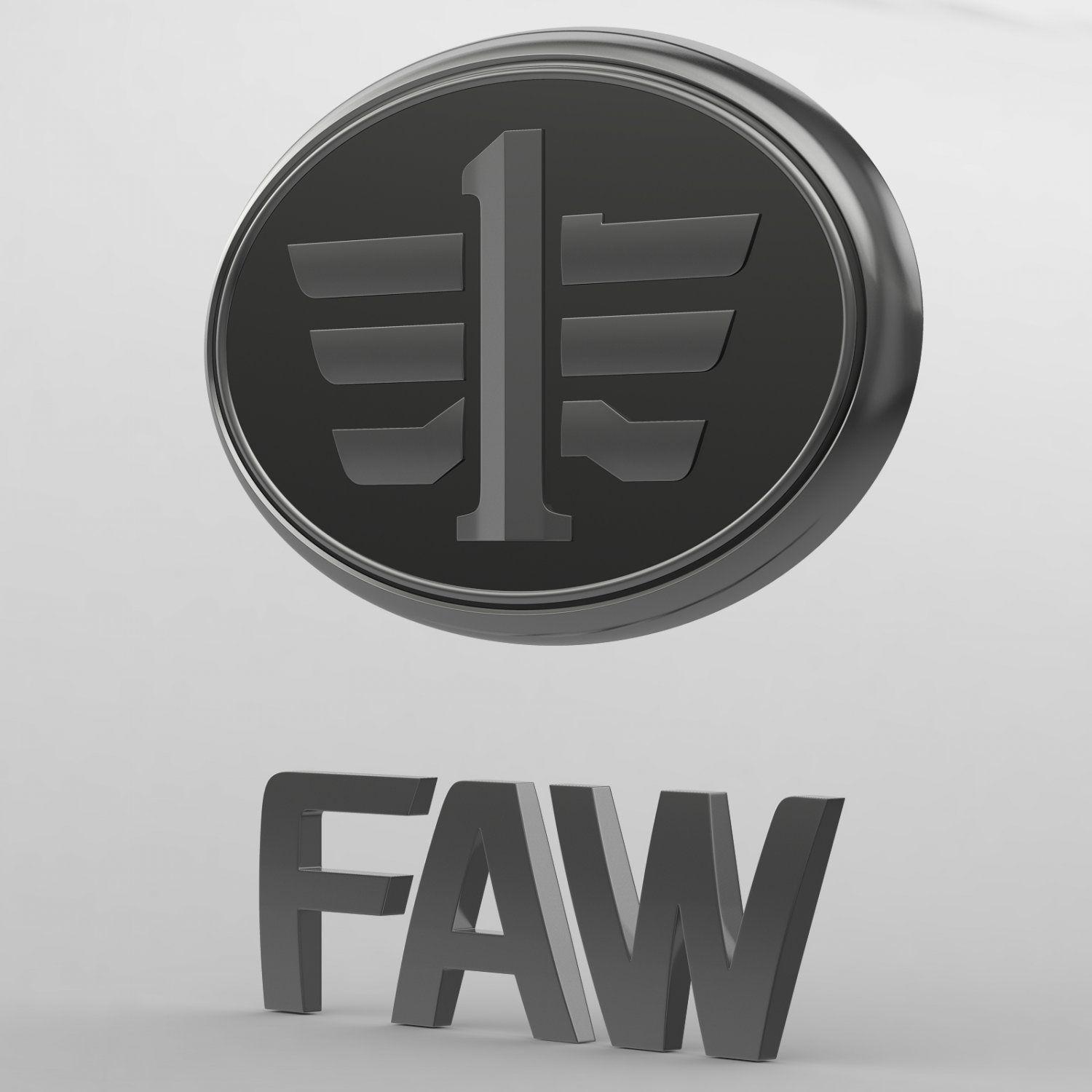 Faw Logo - Faw logo 3D Model in Parts of auto 3DExport