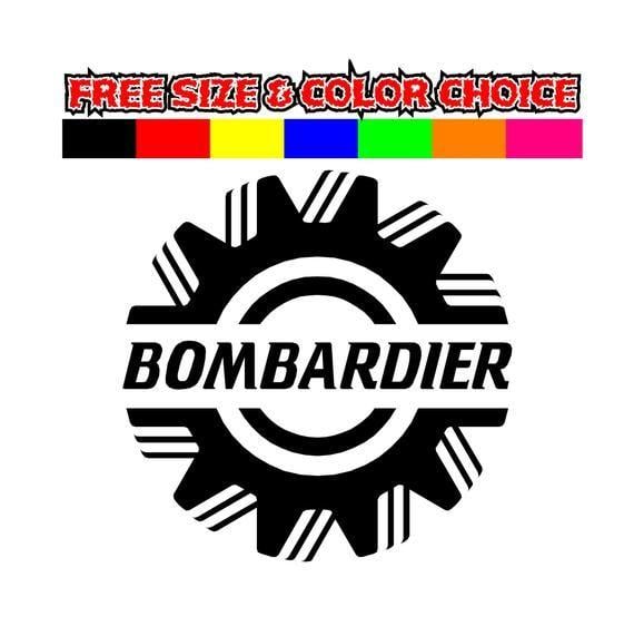 Bombadier Logo - Bombardier Logo Ski Doo Snowmobile Decal SIZE and COLOR