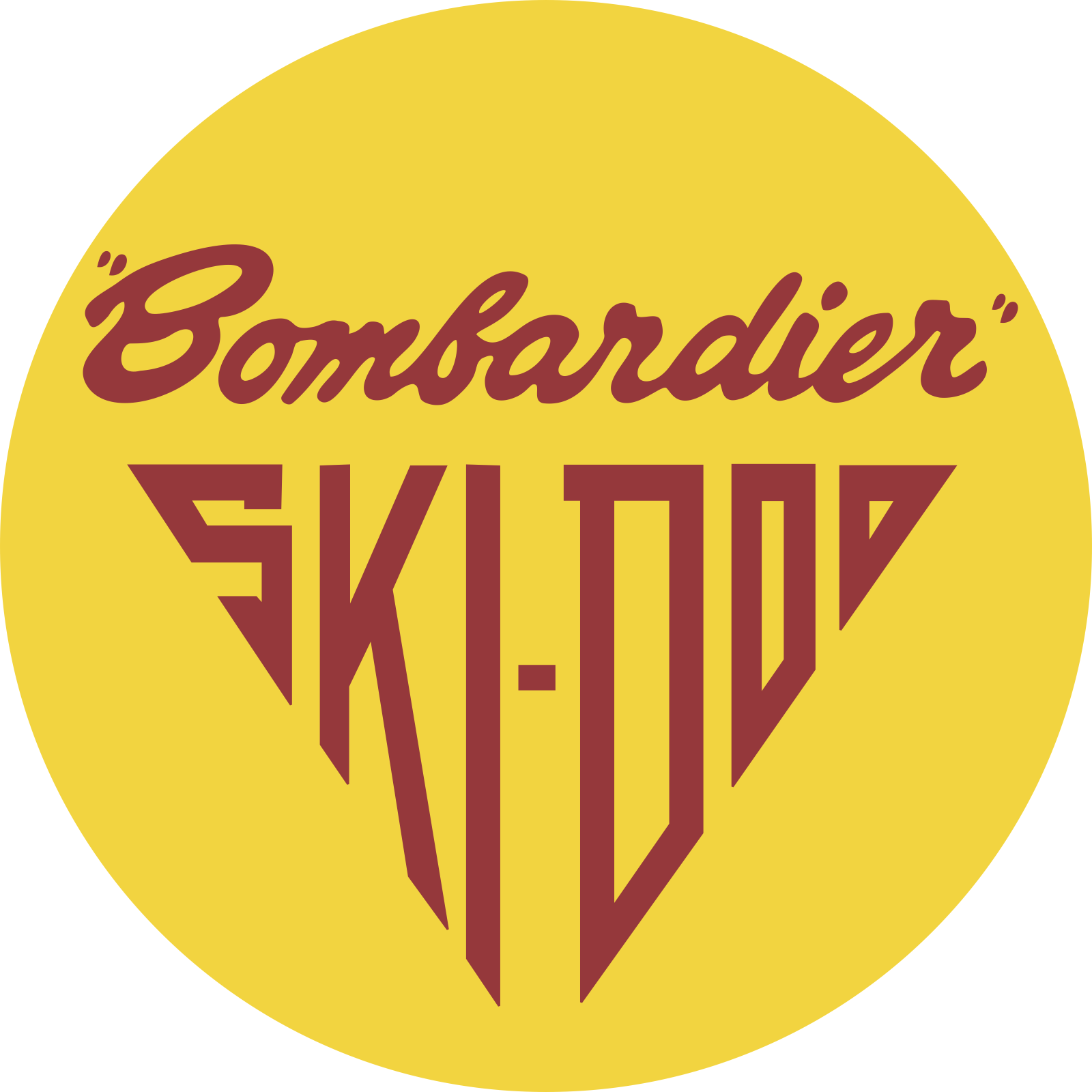 Bombadier Logo - Vintage Ski Doo Bombardier Logo Decal