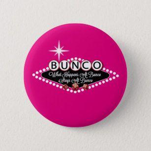 Bunco Logo - Vintage Bunco Buttons & Pins - Decorative Button Pins | Zazzle