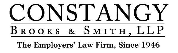 Constangy Logo - Top Ten Basics of Employment Law for the Small Legal Department