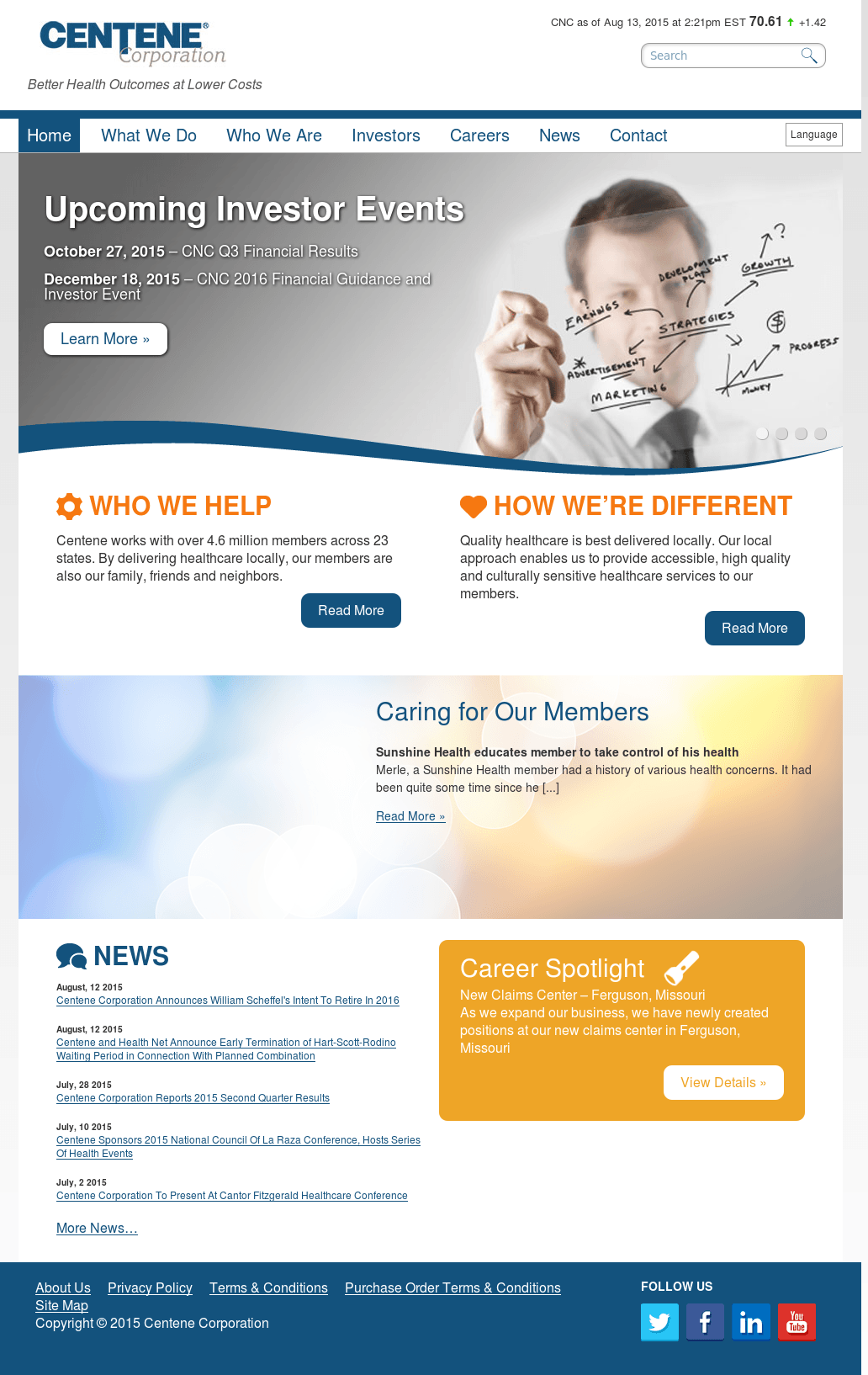 Centene Logo - Centene Competitors, Revenue and Employees - Owler Company Profile