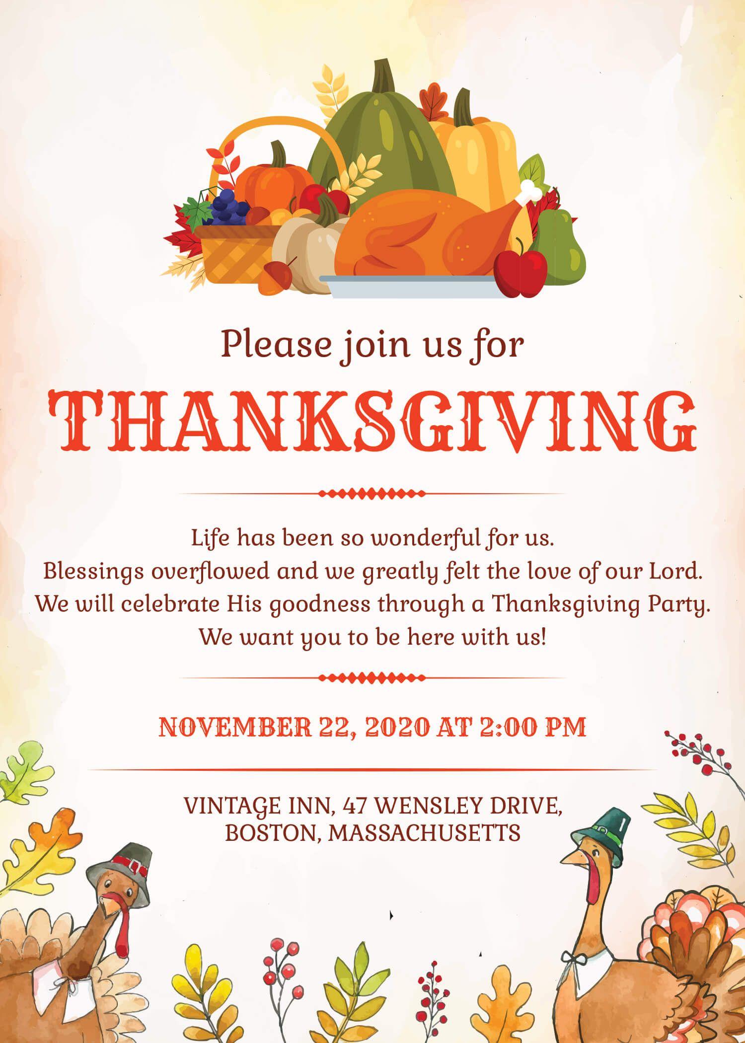 Thankgiving Logo - Free Thanksgiving Invitation Designs - Free Designs