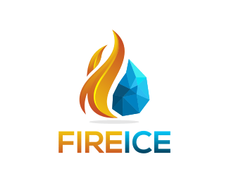 Ice Logo - Fire and Ice Designed by ModalTampang | BrandCrowd