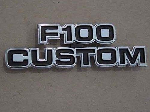 F100 Logo - 77 79 Cowl Side Emblem Custom