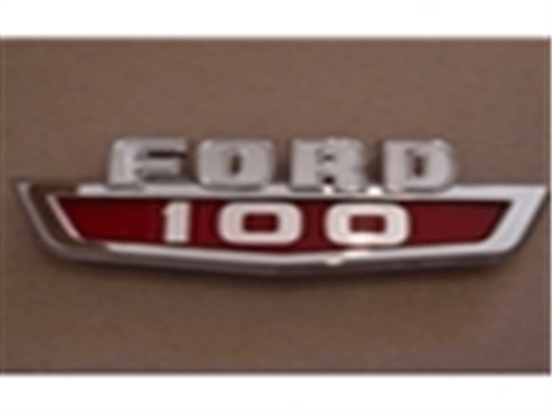 F100 Logo - 63-66 Hood Side Emblem - 