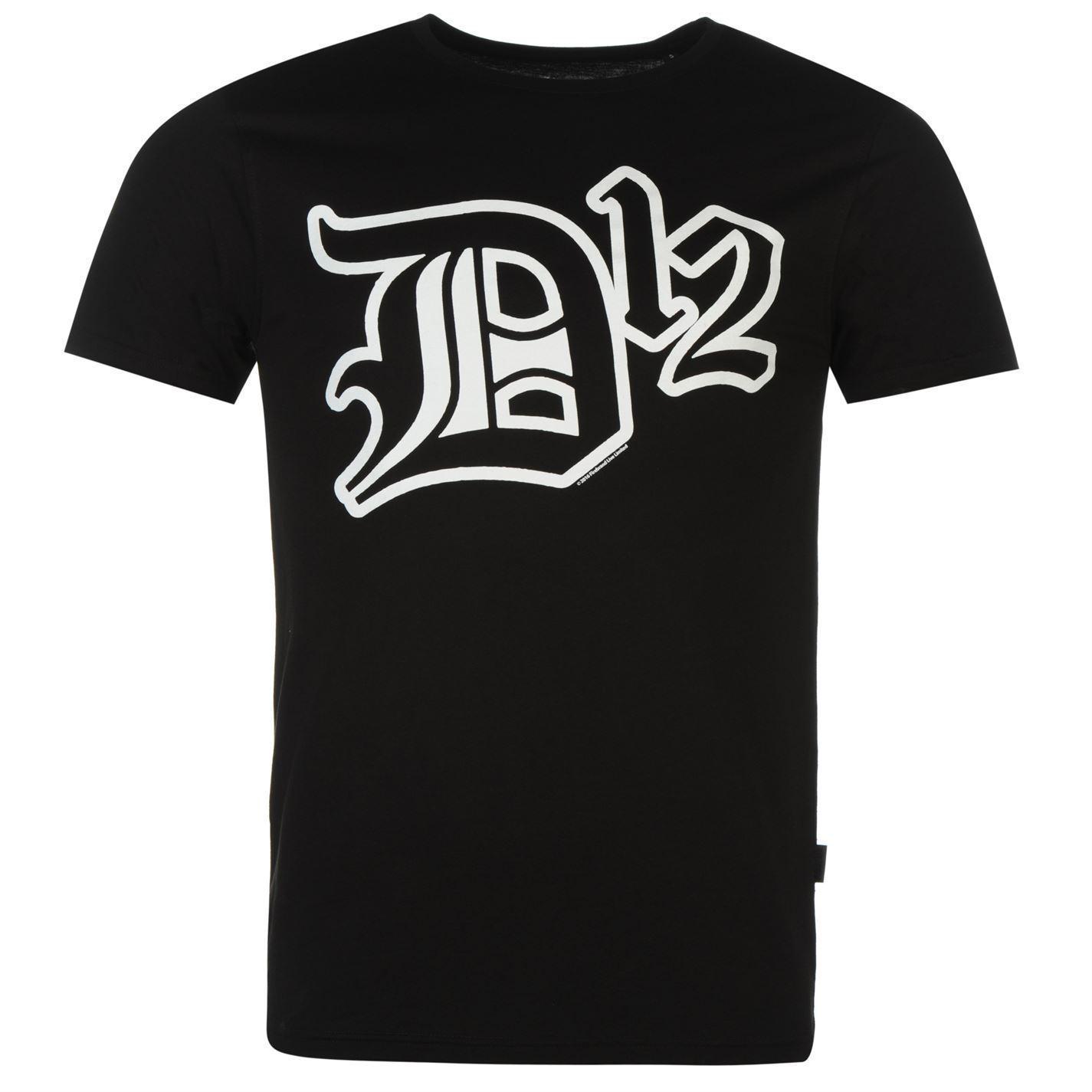 D12 Logo - D12 Logo T Shirt Mens Black Casual Wear Top Tee Shirt T Shirts Print ...