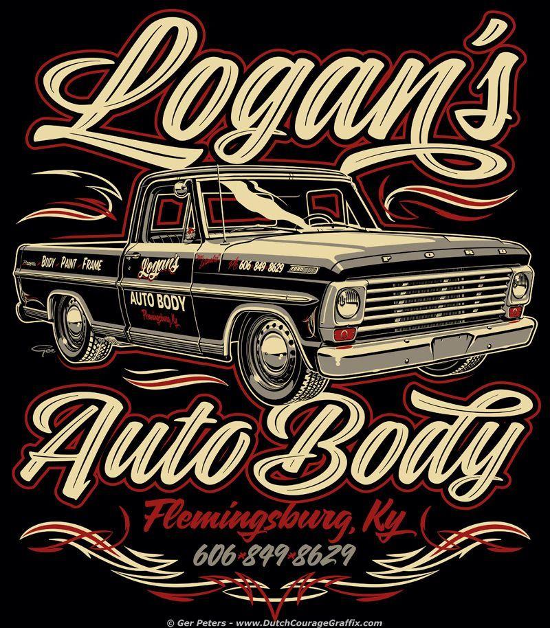 F100 Logo - Logan's Auto Body Ford F100 T-shirt logo #hotrod #hot #rod #Ford ...