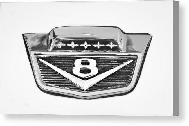 F100 Logo - 1966 Ford F100 Pickup Truck Emblem Canvas Print / Canvas Art by Jill ...