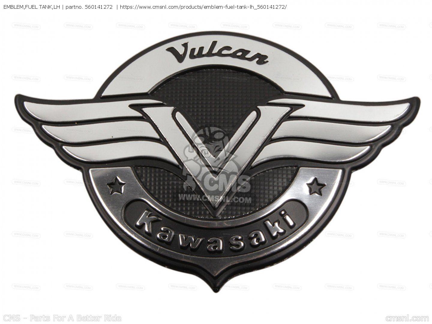 Vulcan Logo - EMBLEM,FUEL TANK,LH for VN750A21 VULCAN 750 2005 USA CALIFORNIA ...