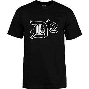 D12 Logo - Taffy Tees D12 Logo Mens Black T-Shirt (Large): Amazon.co.uk: Clothing