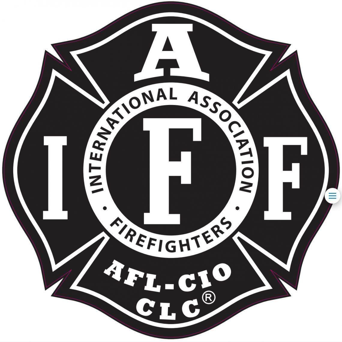 IAFF Logo - Black White IAFF Vinyl Decal