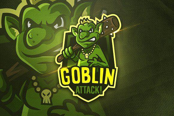 Goblin Logo - Goblin Attack - Mascot & Sports Logo ~ Logo Templates ~ Creative Market