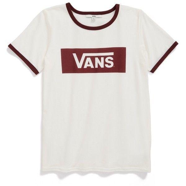 Shirts Logo - Women's Vans 'Ringer Plus' Crewneck Tee found on Polyvore featuring ...