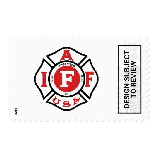 IAFF Logo - iaff logo postage | Zazzle.com