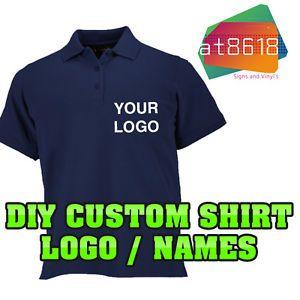 Shirts Logo - DIY Custom Shirt Logo Personalised - Polo Logos T-Shirts - Printed ...