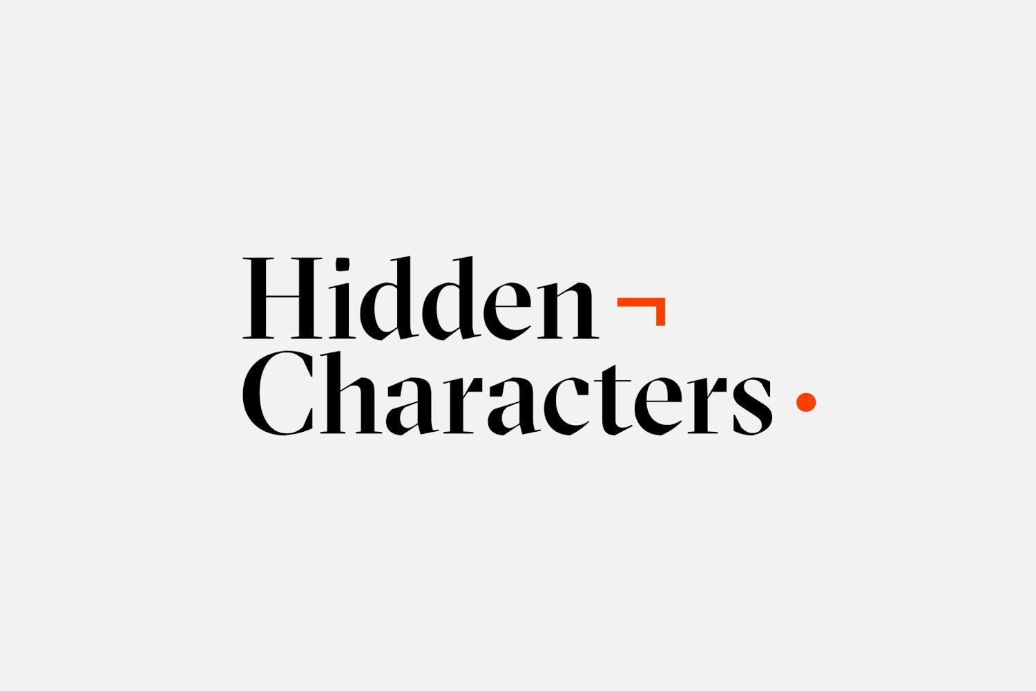 Characters Logo - New Brand Identity for Hidden Characters by RE — BP&O