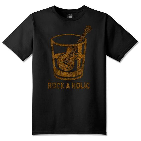 Rockaholic Logo - CYCLE CULT T-Shirt Rockaholic Rock N Roll Music | Etsy