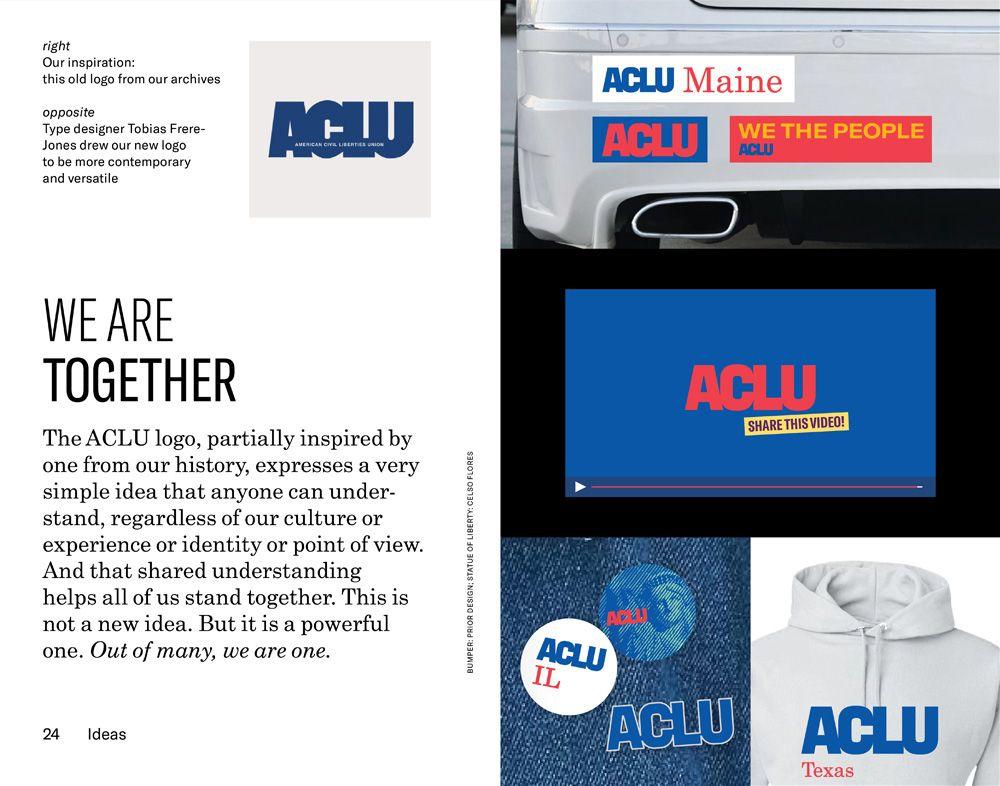 ACLU Logo - Brand New: New Logo and Identity for ACLU by Open, Co:Collective ...