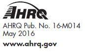 AHRQ Logo - Specifications for Patient Safety Publications
